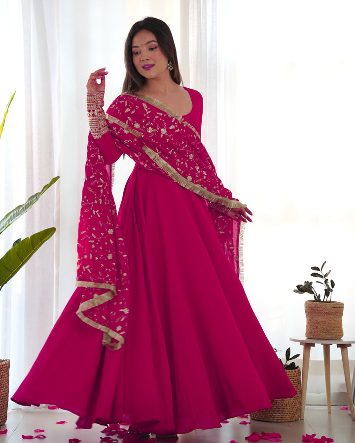 GEORGETTE ANARKALI GOWN SET