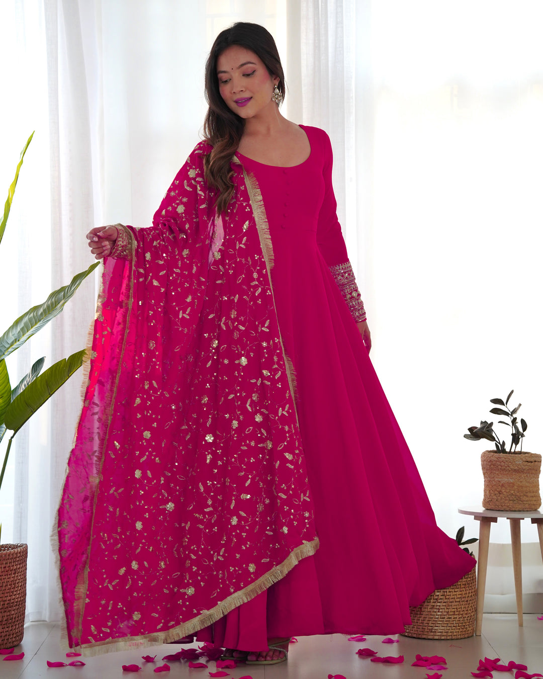 GEORGETTE ANARKALI GOWN SET