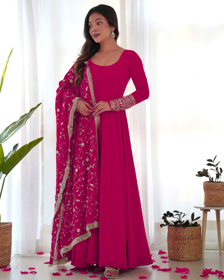 GEORGETTE ANARKALI GOWN SET