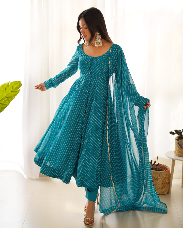 LAHERIYA ANARKALI SUIT SET