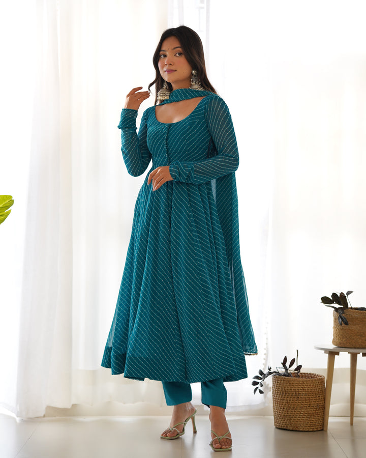 LAHERIYA ANARKALI SUIT SET