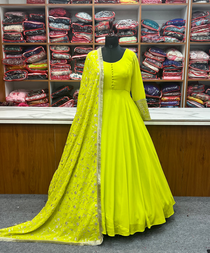 GEORGETTE ANARKALI GOWN SET