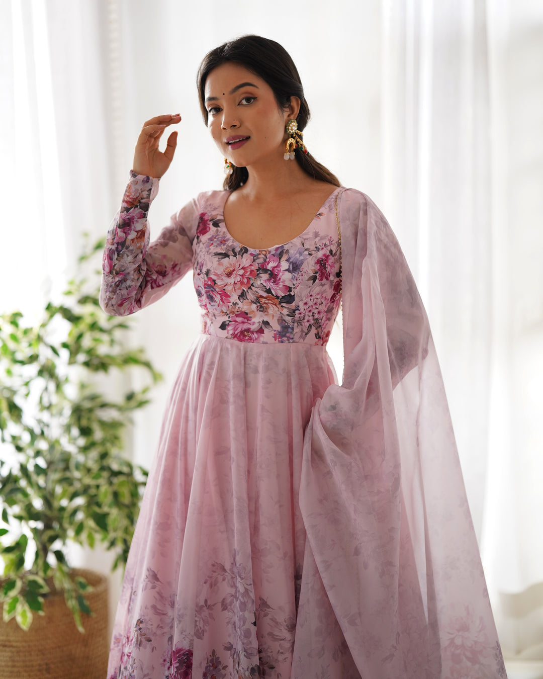 ANARKALI PINK SUIT